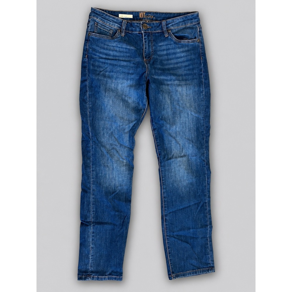 KUT from the Kloth Carrie Boyfriend Jeans Womens 8 Blue Excellent Stretch Denim